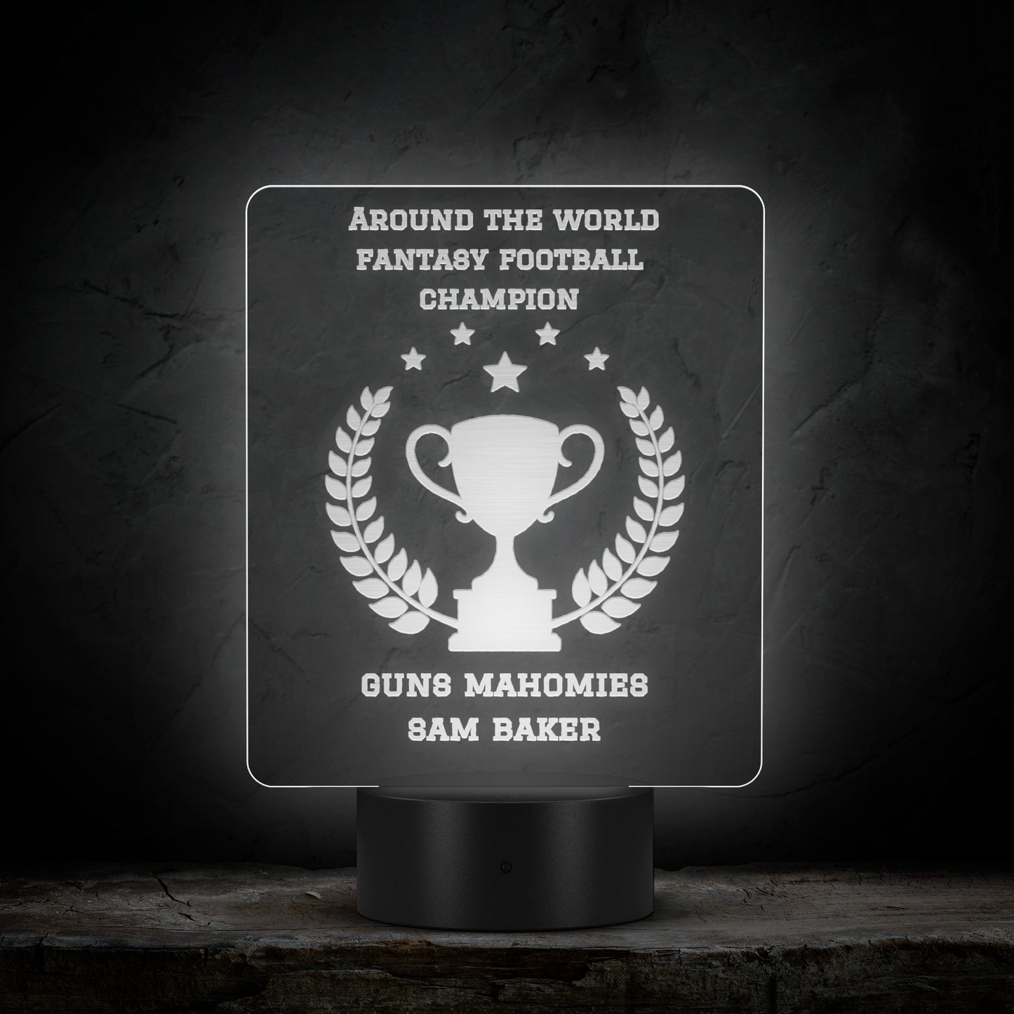 LED Light Up Championship Plaque