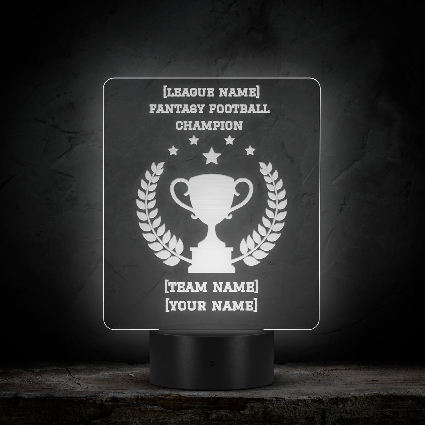 LED Light Up Championship Plaque