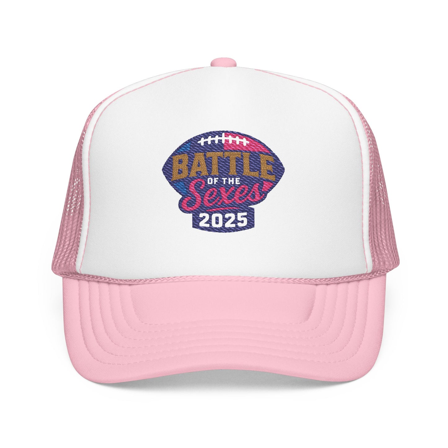 Battle of the Sexes Foam Trucker Hat – Embroidered Logo