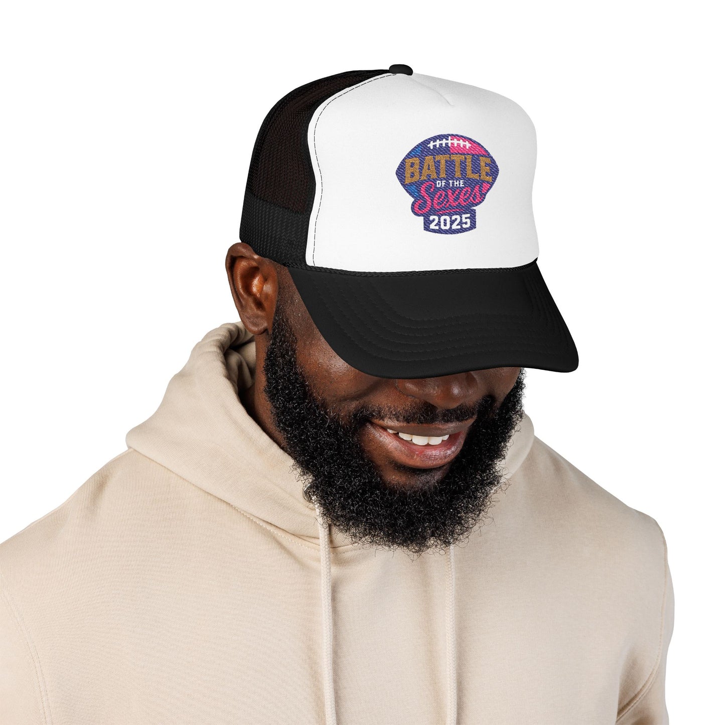 Battle of the Sexes Foam Trucker Hat – Embroidered Logo