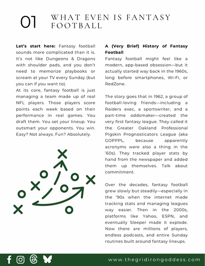 Fantasy Football Decoded: A Gridiron Goddess’ Guide (ebook)
