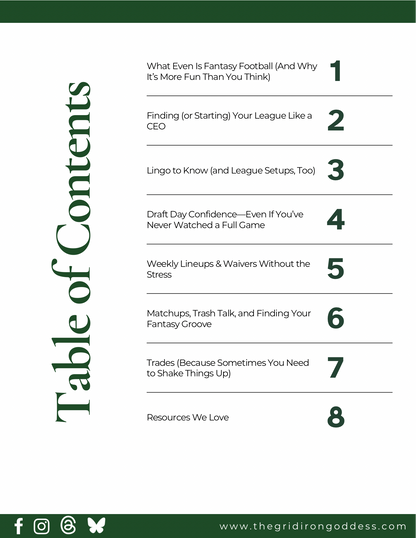 Fantasy Football Decoded: A Gridiron Goddess’ Guide (ebook)